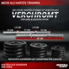 Miweba Sports Kurzhantel-Set MKH120, 20kg, Hantelkoffer, Gewichte aus Gusseisen, Stahl-Hantelstange (Mit Koffer)