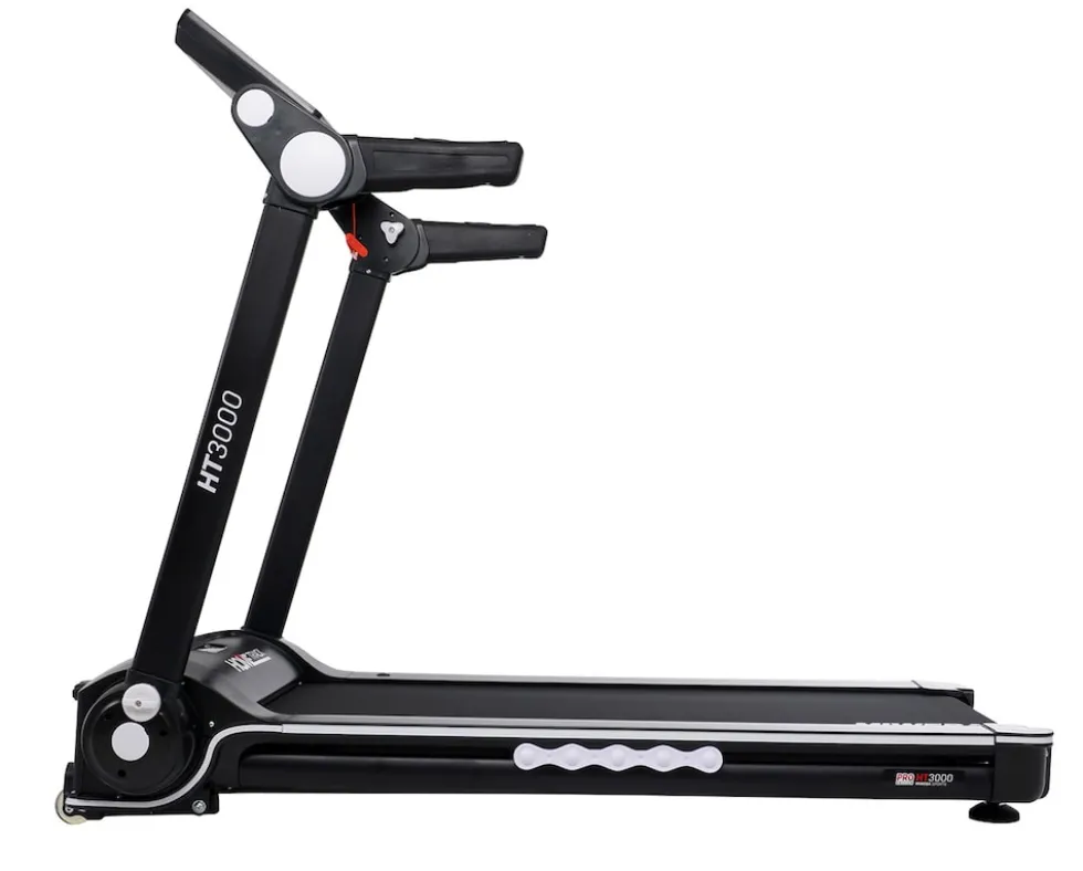 Miweba Sports Laufband Home Track HT3000, mit Steigung, 1300 Watt, 1-16 km/h, 12 Programme, klappbar (2.0, Schwarz/Weiß)