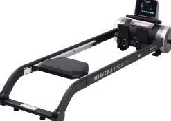 Miweba Sports Rudergerät MR100, Rudermaschine kompakt, Schaumstoff-Sitz, Display, Magnetbremse (Grau)