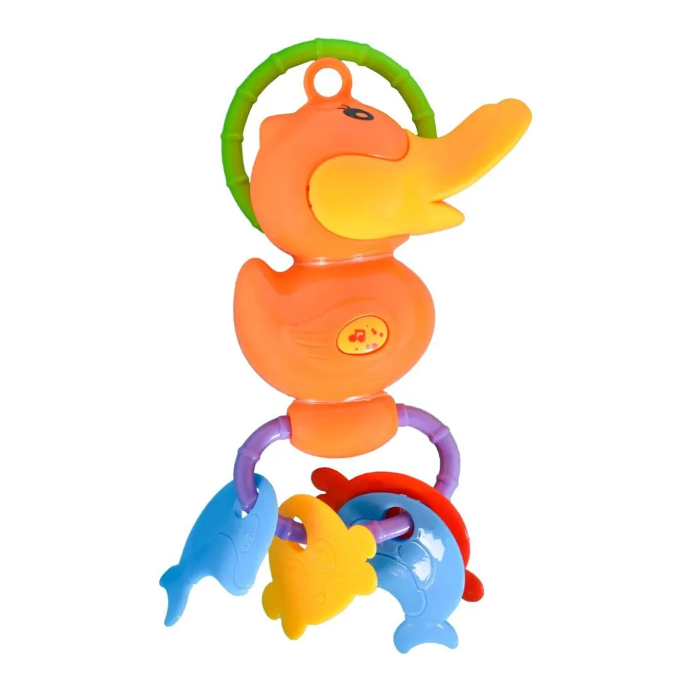 Moni Baby Musikspielzeug-Set Rock Star LT80011 Klavier Tamburin Ente Musik Licht bunt