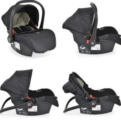 Moni Babyschale i-Size Multi (40 - 87cm) Gruppe 0+ Fußabdeckung Kopfstütze Gurt grün