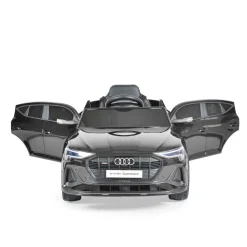 Moni Kinder Elektroauto Audi Sportback SUV metallic Fernbedienung USB EVA-Reifen schwarz