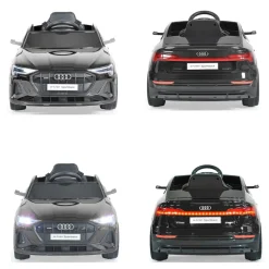 Moni Kinder Elektroauto Audi Sportback SUV metallic Fernbedienung USB EVA-Reifen schwarz