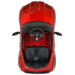 Moni Kinder Elektroauto BMW M4 Fernbedienung EVA-Reifen 2 Motoren Musikfunktion rot