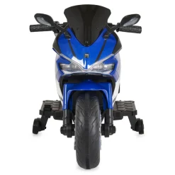 Moni Kinder Elektromotorrad Surfer Stützräder Fußstütze Bluetooth MP3-Ausgang blau