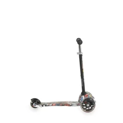 Moni Kinderroller Fidget 3 Räder höhenverstellbar, PU-Räder, Wasserdruck, ABEC-7 schwarz