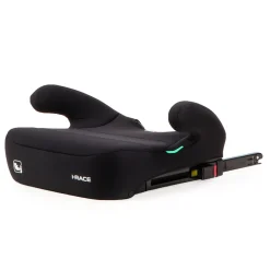 Moni Kindersitz i-Race i-Size 100-150 cm Isofix Rückenlehne abnehmbar Kopfstütze schwarz