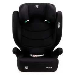Moni Kindersitz i-Race i-Size 100-150 cm Isofix Rückenlehne abnehmbar Kopfstütze schwarz