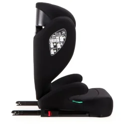 Moni Kindersitz i-Race i-Size 100-150 cm Isofix Rückenlehne abnehmbar Kopfstütze schwarz