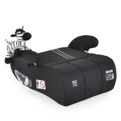 Moni Kindersitz Sitzerhöhung Dakar i-Size (125-150cm) Gruppe 3, Kuscheltier schwarz