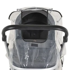 Moni Kinderwagen-Regenschutz Bimbro universal, Belüftungslöcher, für Einsitzer transparent