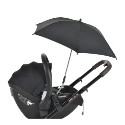 Moni Kinderwagenschirm, Sonnenschirm, universal, Durchmesser 80 cm, UV-Schutz schwarz