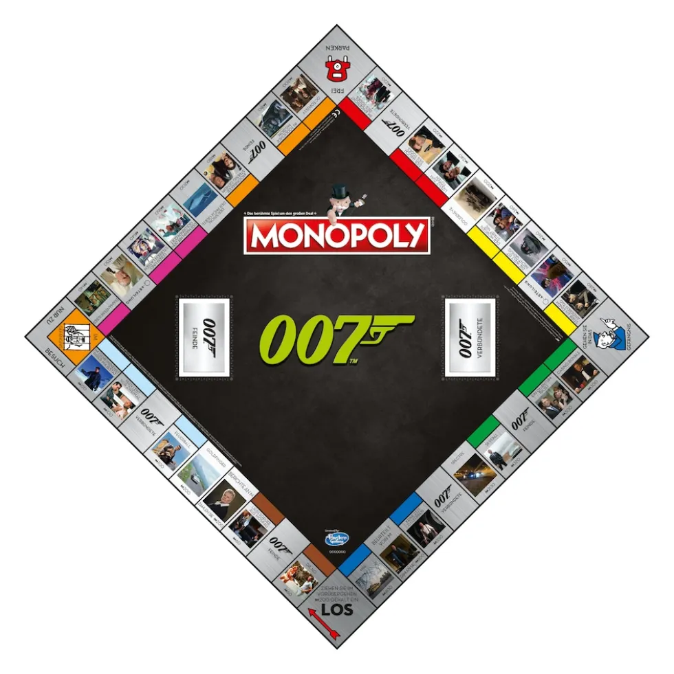 Monopoly - James Bond + 6 EXTRA Gold Spielfiguren Deutsch Französisch Edition Spiel Brettspiel
