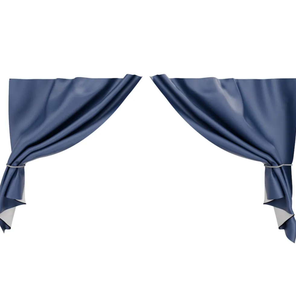 24MOVE® Pavillon Seitenteile 2er Set 2x3m mit Fenster & Reissverschluss, wasserdicht, blau - für Partyzelt, Festzelt, Festivals