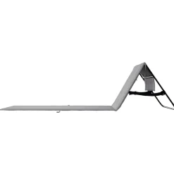 24MOVE® Strandmatte 2er Set klappbar mit Rückenlehne, Strandliege mit Gurt, tragbar für Strand und Garten, Liegematte grau
