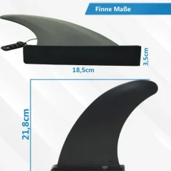 24MOVE® SUP Finne für SUP Stand Up Board, Abziehbare Mittelflosse Surfbrett SUP Longboard Finne, Ersatz, Paddleboard