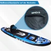 24MOVE® SUP Kajak Sitz für Paddle Boards und Kajaks, gepolstert und ergonomisch, mit Tasche, Surfboard, Stand Up Sitz
