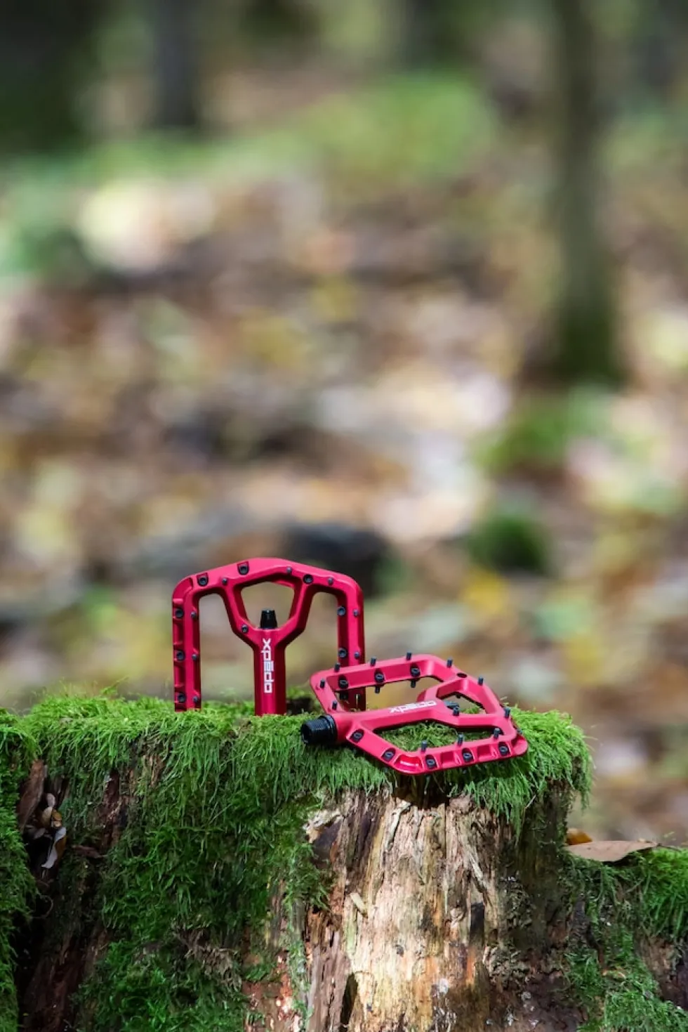 MTB/Plattform Pedal TRIDENT, rot, 9/16"