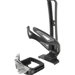 M-Wave BC 99 Flaschenhalter Fahrrad mit integriertem Multitool Trinkflaschenhalter Getränkehalter Multifunktionswerkzeug 9 Funktionen
