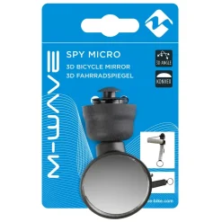 M-Wave Spy Micro Fahrradspiegel Lenker Mini Rückspiegel Fahrrad Spiegel E-Bike Lenkerspiegel
