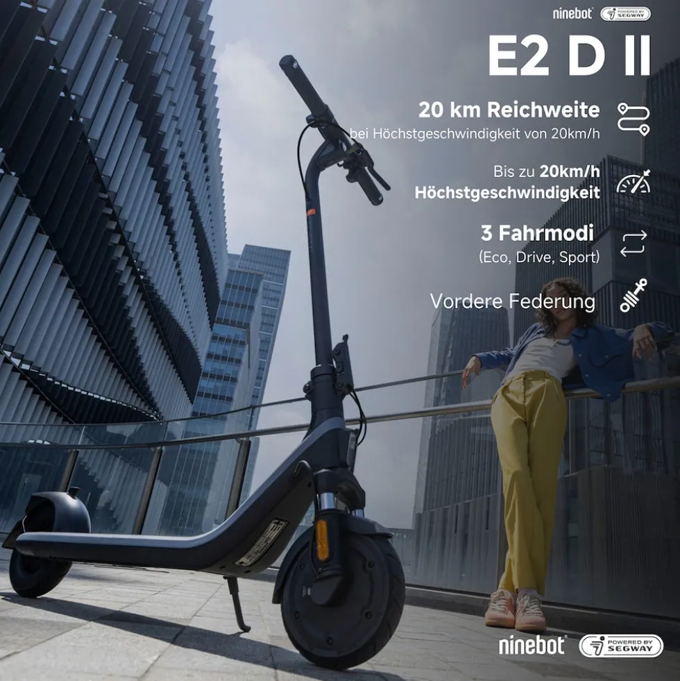 Ninebot by Segway KickScooter E2 D II schwarz E-Scooter