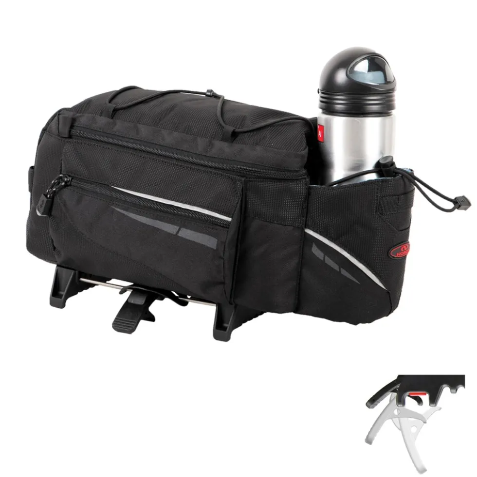 Norco Ohio Gepäckträgertasche TopKlip KLICKfix Fahrrad Tasche hinten für E Bike Regenschutz abnehmbar 7,5 Liter Volumen