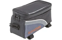 Oberrohrtasche, wasserabweisend, mit Smartphone-Fach für Smartphones bis 5,5", inkl. Kopfhörerausgang, Volumen: 1,5 Liter, Farbe: schwarz