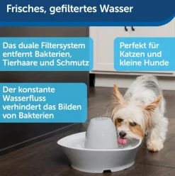 PetSafe Keramik-Trinkbrunnen Streamside für Haustiere, 1,8 L
