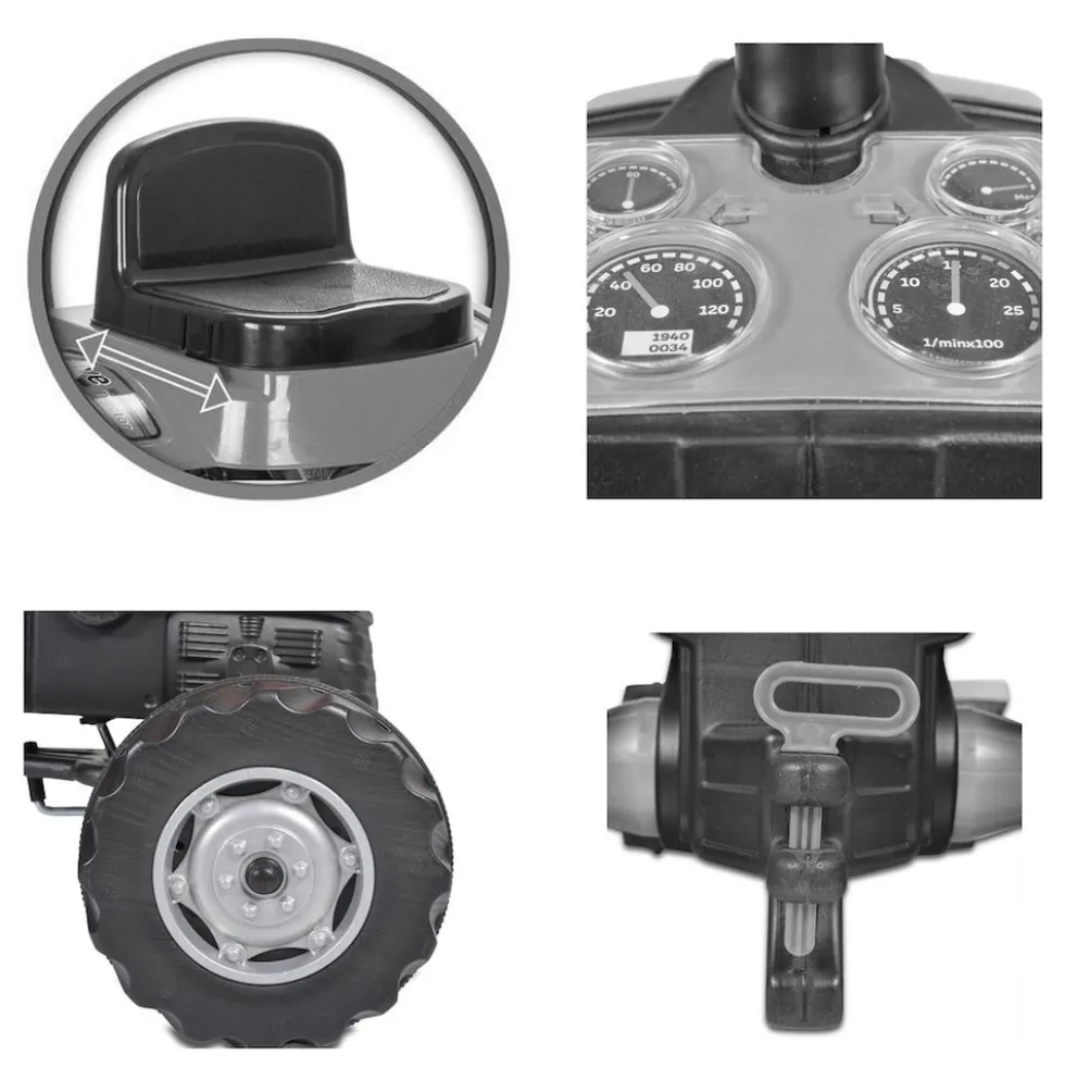 Pilsan Kindertraktor 07314 Active, Pedale, Sitz mehrfach verstellbar, ab 3 Jahre grün