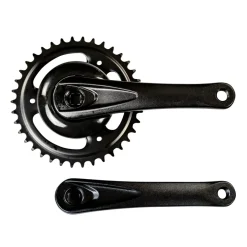 Prowheel Fahrrad Kurbel einfach Kurbelgarnitur 170 mm Fahrradkurbel 38 Zähne Vierkant E Bike