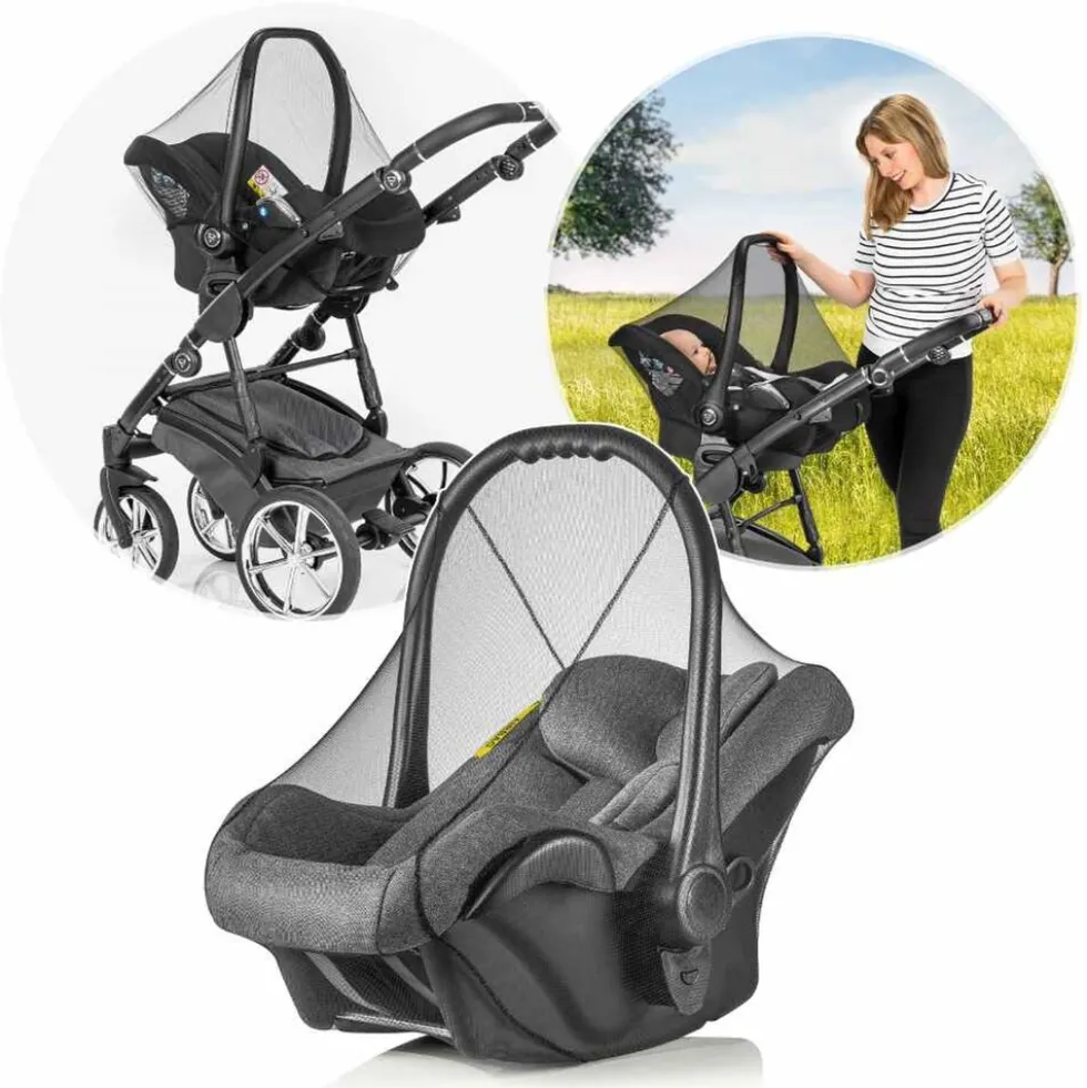 reer BiteSafe Insektenschutz für Babyschale schwarz