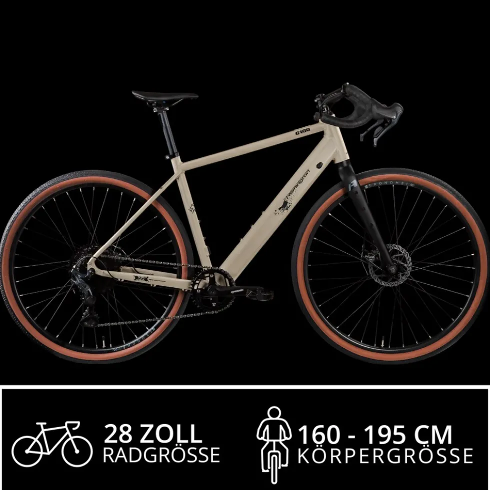 Remington G100 E Bike Gravelbike 28 Zoll Pedelec 360 Wh Elektrofahrrad 10 Gang Fahrrad Crossbike Bikepacking