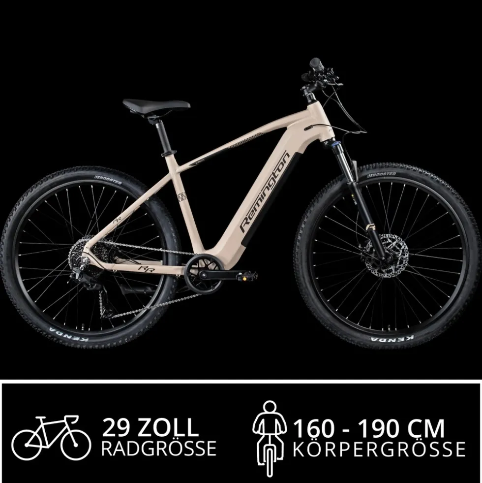 Remington XR01 E Bike Mountainbike 29 Zoll Pedelec 10 Gänge 550 Wh Akku Fahrrad Hardtail MTB