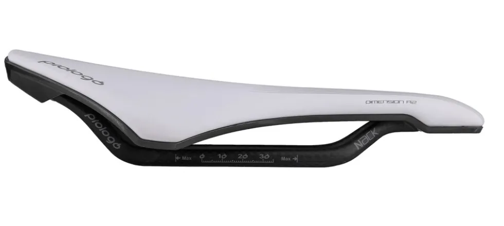 Rennrad-Sattel Dimension R2 Nack, weiß