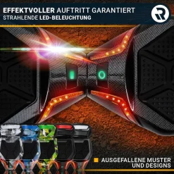 ROBWAY X2 Offroad-Hoverboard fürs Gelände, Erwachsene und Kinder, 8,5 Zoll, App, Bluetooth, 700 Watt (Navy Camo 2.0, Offroad)