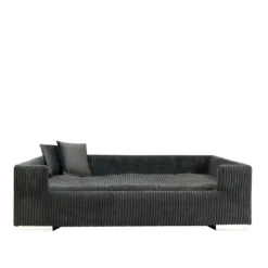 Rohrschneider Hundesofa gepolstert Cord breit beige