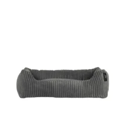 Rohrschneider Tierbett Cordstoff breit Gr. 1 taupe + faltbarer Reisenapf