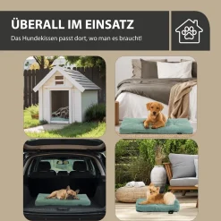 Rohrschneider Tierkissen Gr.3 Posterstoff Türkis + faltbarer Reisenapf