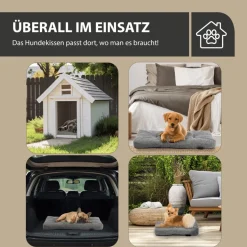 Rohrschneider Tierkissen Gr. 1 Polsterstoff Türkis + faltbarer Reisenapf