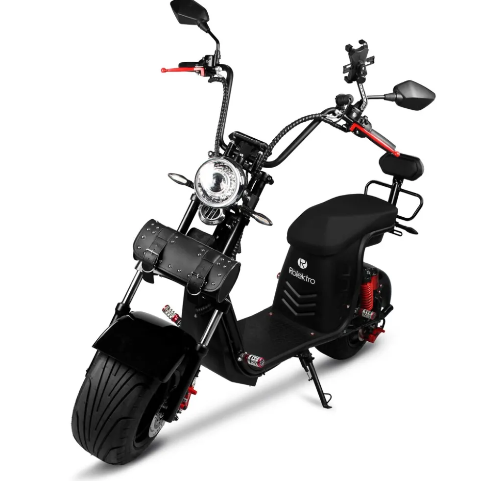 Rolektro Elektroroller E-Chopper 45 km/h mit zwei Akkus