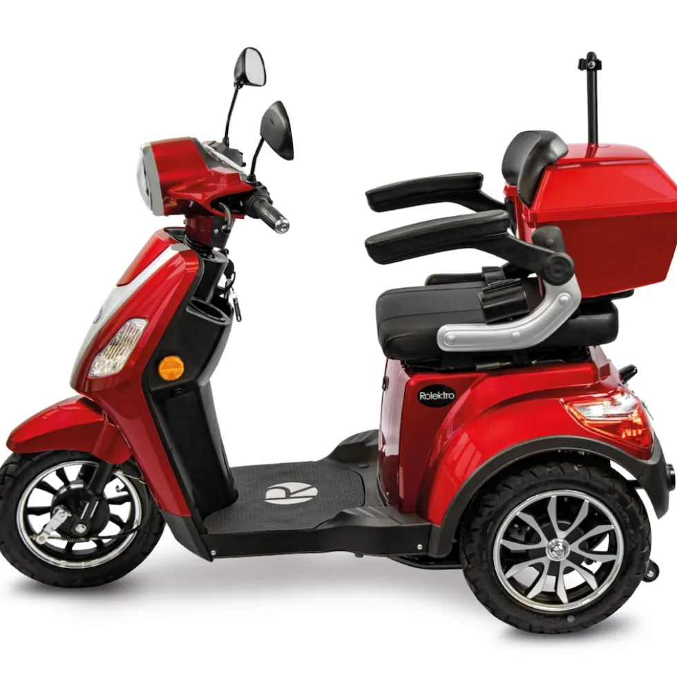 Rolektro, E-Trike 15 V.3 Lithium, Rot, 60-30AH Akku, 1000 Watt
