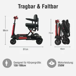 SachsenRAD BestAGE Seniorenmobil Komfort, elektrisch und falten per Fernbedienung
