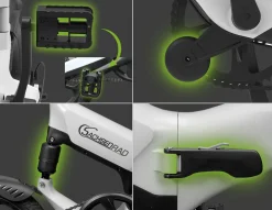 SachsenRAD E-Faltrad F12 Klapprad Ebike Elektrofahrrad Titansilber 16 Zoll