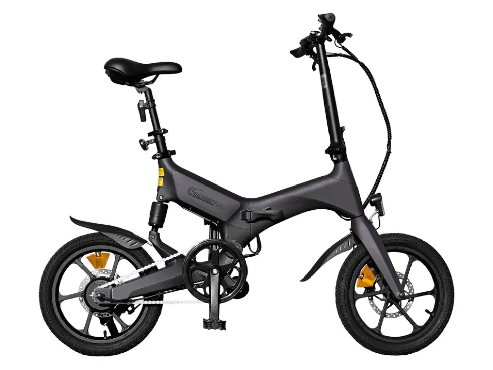 SachsenRAD E-Faltrad F12 Klapprad Ebike Elektrofahrrad Space Grau 16 Zoll