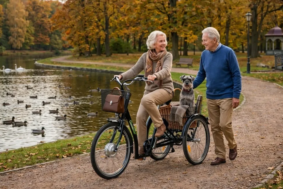 SachsenRAD E-Lastenrad T3A Trio II faltbar mit Alarmanlage