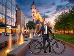SachsenRAD E-SUV CityBike C5 Centro mit Diebstahlsicherung schwarz