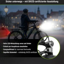 SachsenRAD E-Trekking Bike R8R Flex III für On- und Offroad schwarz