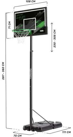 Salta Basketballständer Forward 110x(287-362)x175 cm