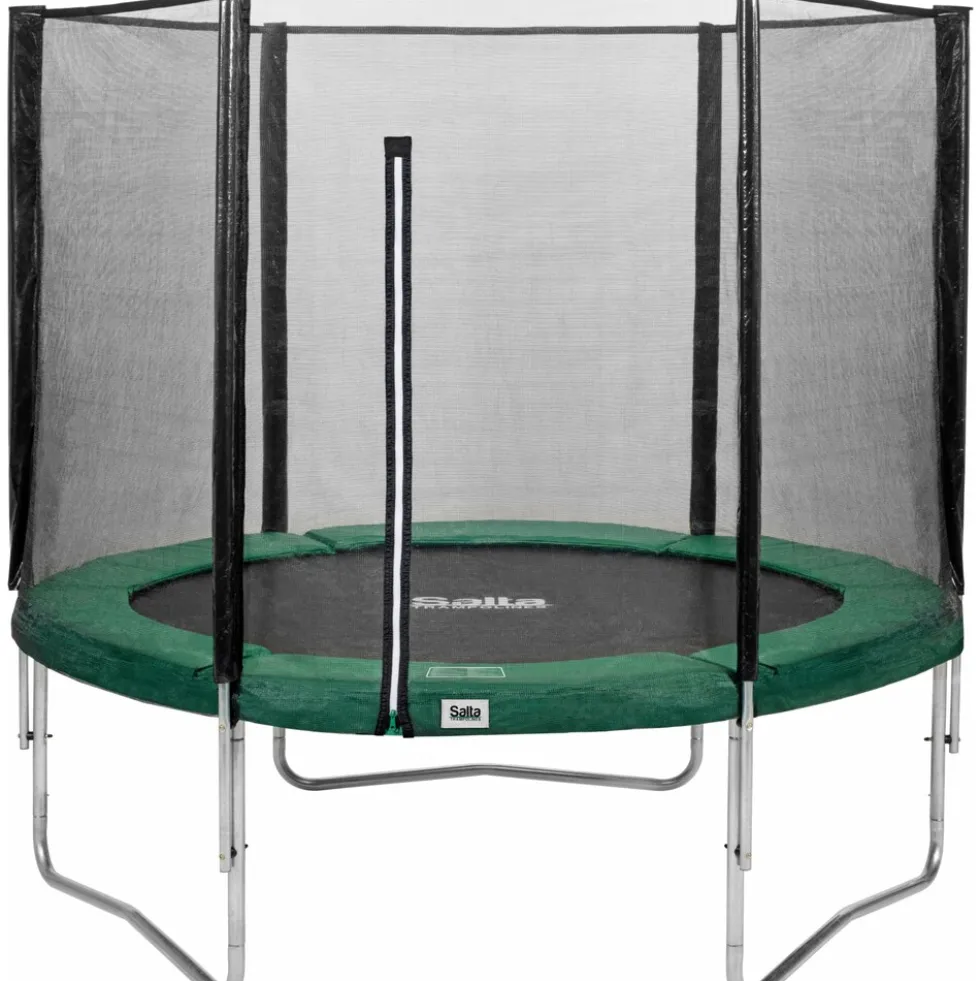 Salta Trampoline - Combo Set - Ø183cm - Trampoline mit Sicherheitsnetz - Schutzrand Farbe: grün