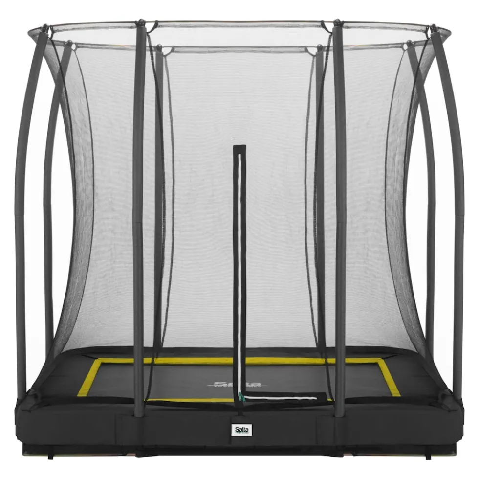 Salta Trampoline - Comfort Edition Ground- rechteckig - 214 x 153cm - Schutzrand Schwarz
